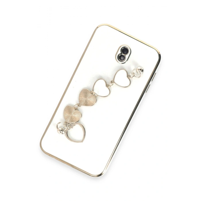 Durukar®  Samsung Galaxy J7 Pro / J730 Kılıf Esila Silikon - Beyaz
