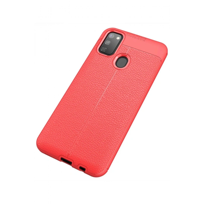 Mey İthalat®  Samsung Galaxy M30S Kılıf Auto Focus Kapak - Kırmızı