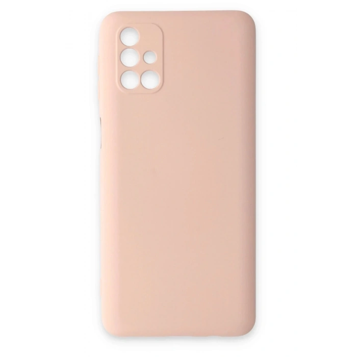 Durukar®  Samsung Galaxy M31S Kılıf Nano içi Kadife Silikon - Pudra