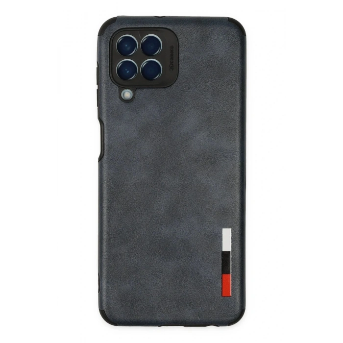 Durukar®  Samsung Galaxy M33 Kılıf Loop Deri Silikon - Lacivert