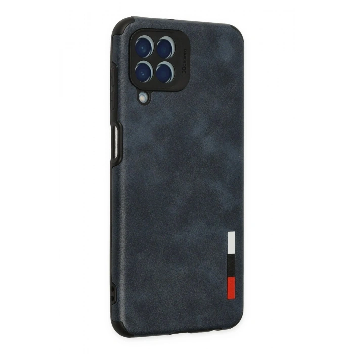 Durukar®  Samsung Galaxy M33 Kılıf Loop Deri Silikon - Lacivert