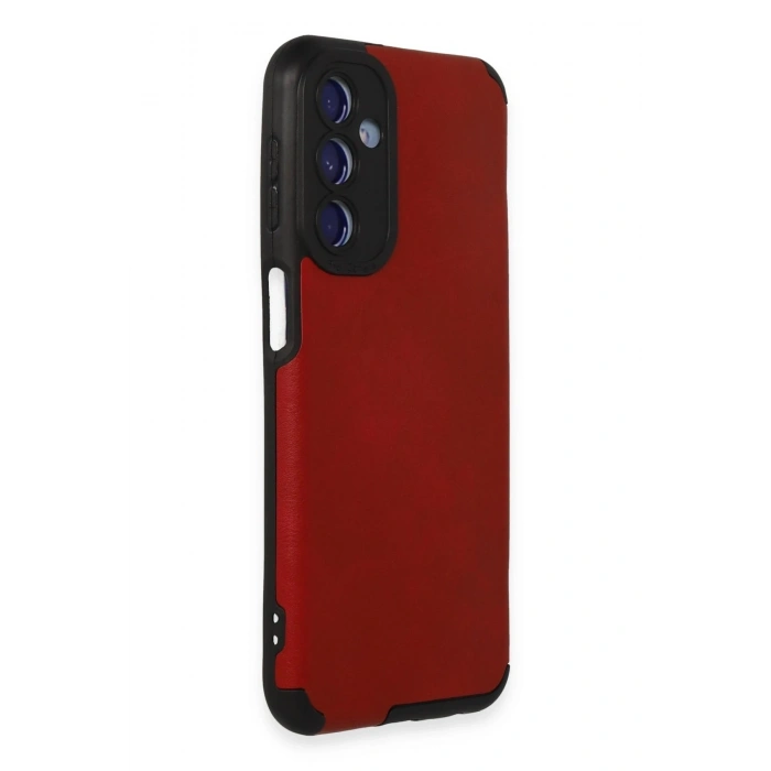 Durukar®  Samsung Galaxy M34 5G Kılıf Loop Deri Silikon - Kırmızı