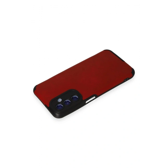 Durukar®  Samsung Galaxy M34 5G Kılıf Loop Deri Silikon - Kırmızı