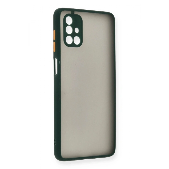 Durukar®  Samsung Galaxy M51 Kılıf Montreal Silikon Kapak - Yeşil