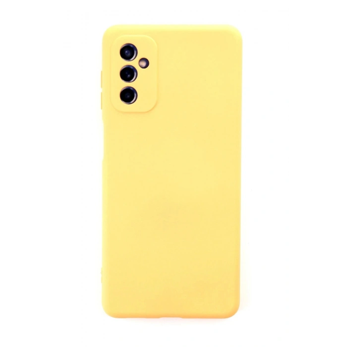 Durukar®  Samsung Galaxy M52 5G Kılıf Nano içi Kadife Silikon - Sarı