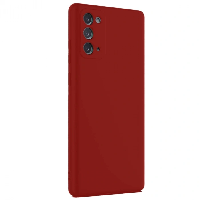 Durukar®  Samsung Galaxy Note 20 Kılıf First Silikon - Bordo