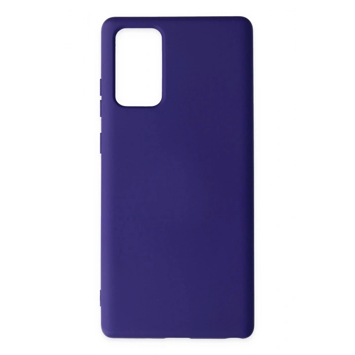 Durukar®  Samsung Galaxy Note 20 Kılıf Nano içi Kadife Silikon - Mor