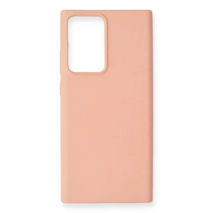 Durukar®  Samsung Galaxy Note 20 Ultra Kılıf Nano içi Kadife Silikon - Pudra
