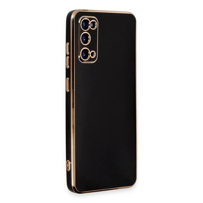 Mey İthalat®  Samsung Galaxy S20 Kılıf Volet Silikon - Siyah