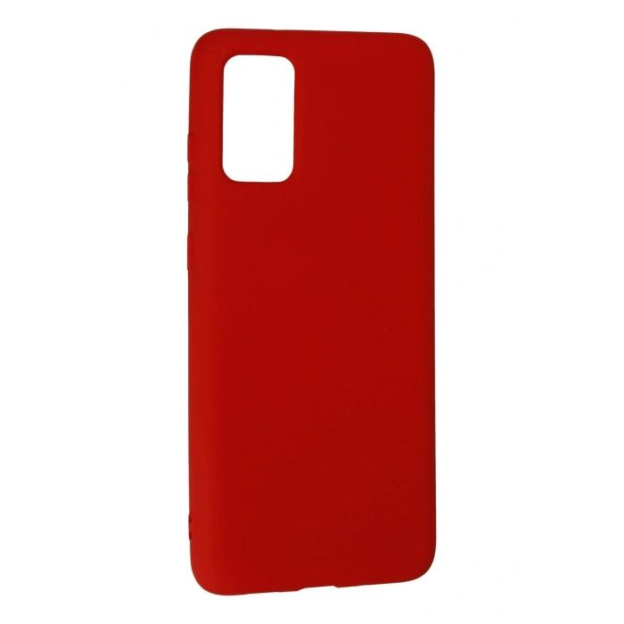 Durukar®  Samsung Galaxy S20 Plus Kılıf Nano içi Kadife Silikon - Kırmızı