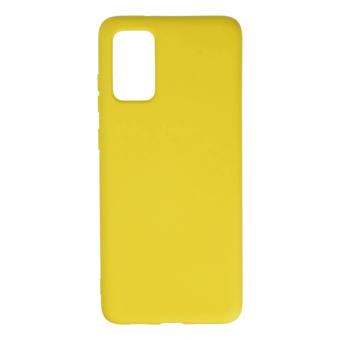 Durukar®  Samsung Galaxy S20 Plus Kılıf Nano içi Kadife Silikon - Sarı
