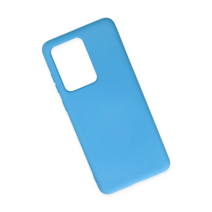 Durukar®  Samsung Galaxy S20 Ultra Kılıf Nano içi Kadife Silikon - Mavi