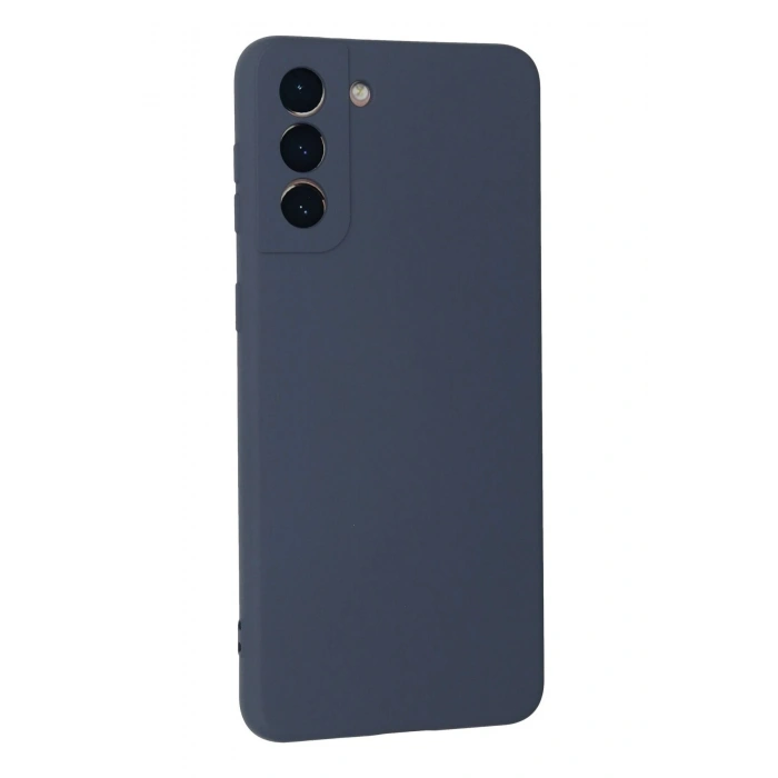 Mey İthalat®  Samsung Galaxy S21 Plus Kılıf Nano içi Kadife Silikon - Gri