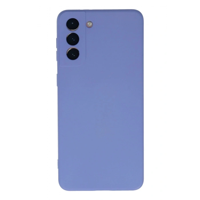 Mey İthalat®  Samsung Galaxy S21 Plus Kılıf Nano içi Kadife Silikon - Lila