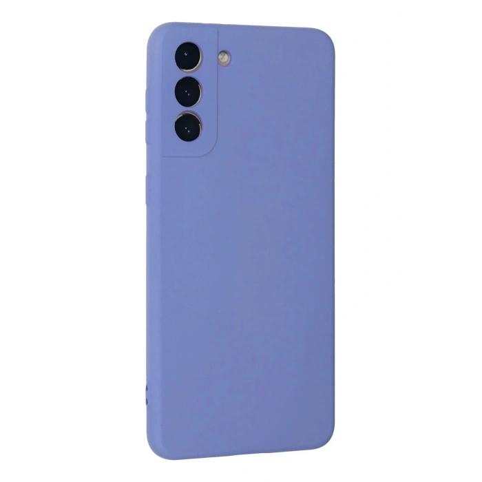 Mey İthalat®  Samsung Galaxy S21 Plus Kılıf Nano içi Kadife Silikon - Lila