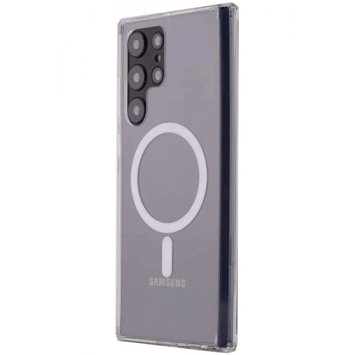 Durukar®  Samsung Galaxy S22 Ultra Kılıf Magneticsafe Şeffaf Silikon - Şeffaf