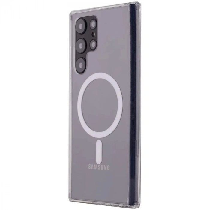 Durukar®  Samsung Galaxy S22 Ultra Kılıf Magneticsafe Şeffaf Silikon - Şeffaf