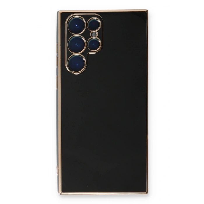 Durukar®  Samsung Galaxy S22 Ultra Kılıf Volet Silikon - Siyah