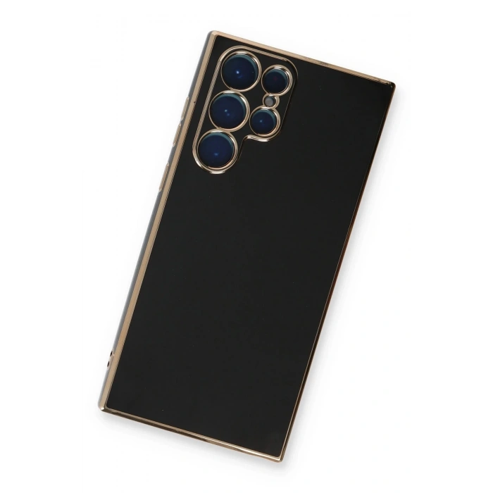 Durukar®  Samsung Galaxy S22 Ultra Kılıf Volet Silikon - Siyah