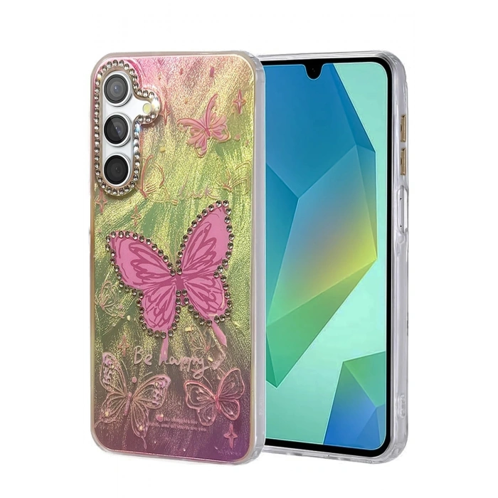 Durukar®  Samsung Galaxy S23 FE Kılıf Blade Aynalı Desenli Kapak - Desen 5