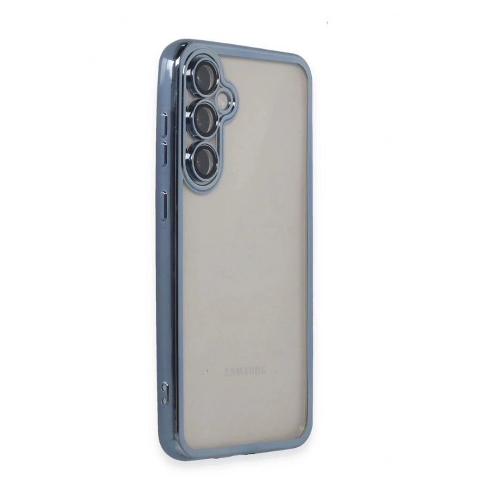 Durukar®  Samsung Galaxy S23 FE Kılıf  Lensli Silikon - Açık Mavi
