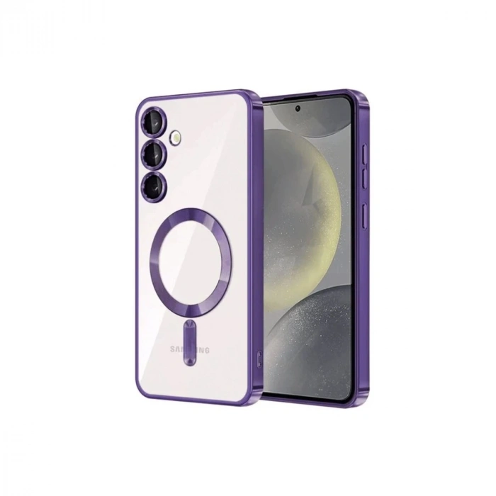 Durukar®  Samsung Galaxy S23 Kılıf Kross Magneticsafe Kapak - Mor