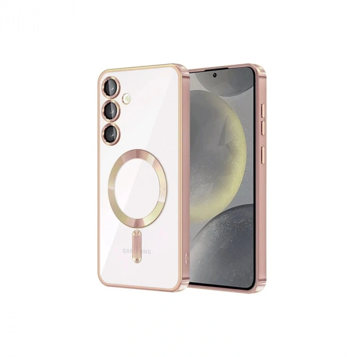 Durukar®  Samsung Galaxy S23 Kılıf Kross Magneticsafe Kapak - Rose