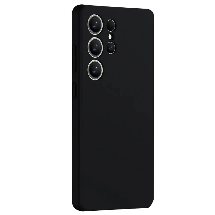 Mey İthalat®  Samsung Galaxy S25 Ultra Kılıf Nano içi Kadife Silikon - Siyah