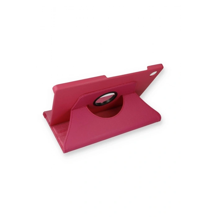 Durukar®  Samsung Galaxy X200 Tab A8 10.5 Kılıf 360 Tablet Deri Kılıf - Pembe
