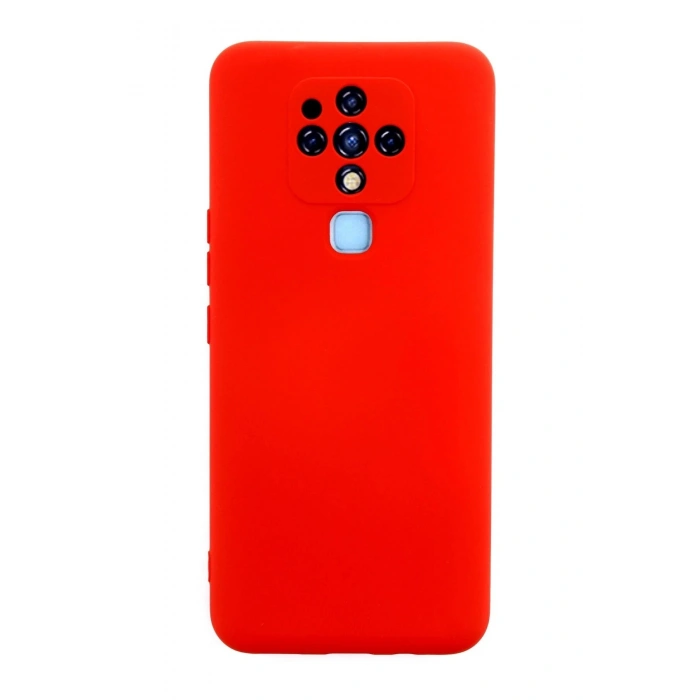 Durukar®  Tecno Camon 16 Kılıf Nano içi Kadife Silikon - Kırmızı