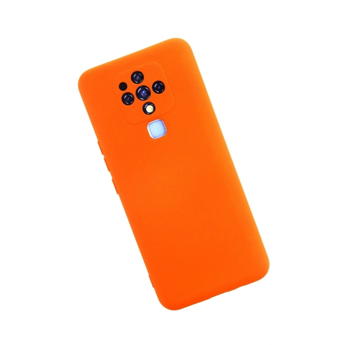Durukar®  Tecno Camon 16 Kılıf Nano içi Kadife Silikon - Turuncu