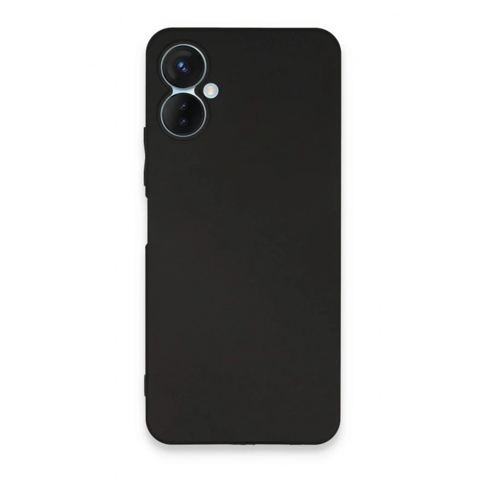 Mey İthalat®  Tecno Spark 9 Pro Kılıf First Silikon - Siyah