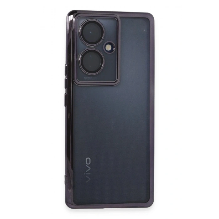 Durukar®  Vivo V29 Lite Kılıf  Lensli Silikon - Mor