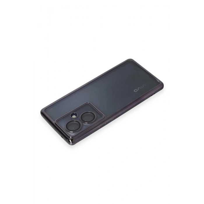 Durukar®  Vivo V29 Lite Kılıf  Lensli Silikon - Mor