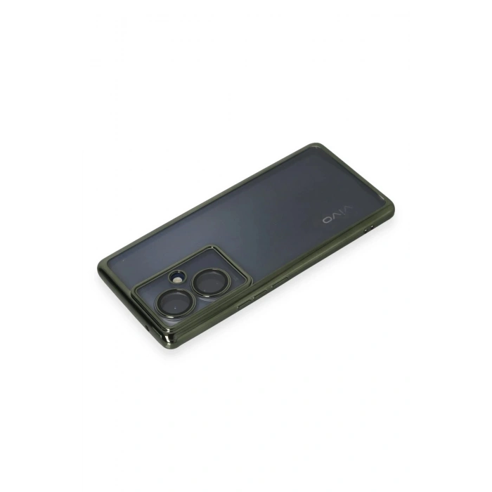 Durukar®  Vivo V29 Lite Kılıf  Lensli Silikon - Yeşil