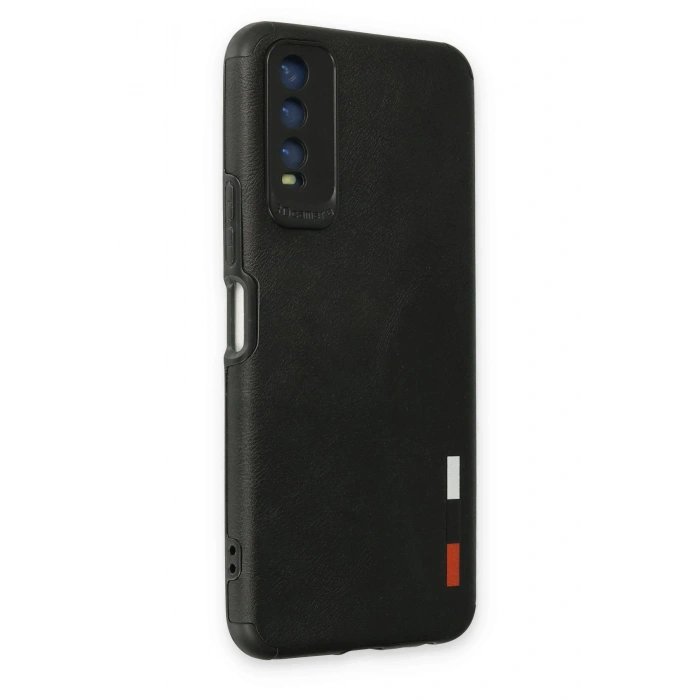Durukar®  Vivo Y11S Kılıf Loop Deri Silikon - Siyah