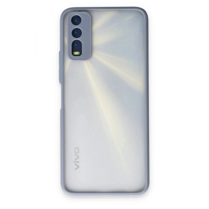 Mey İthalat®  Vivo Y11S Kılıf Montreal Silikon Kapak - Gri