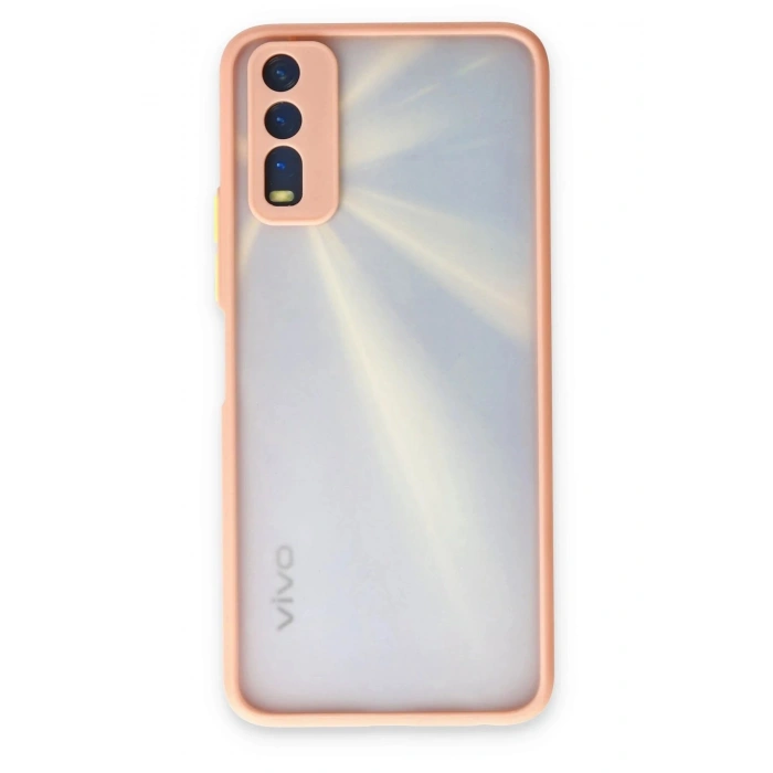 Durukar®  Vivo Y11S Kılıf Montreal Silikon Kapak - Pembe
