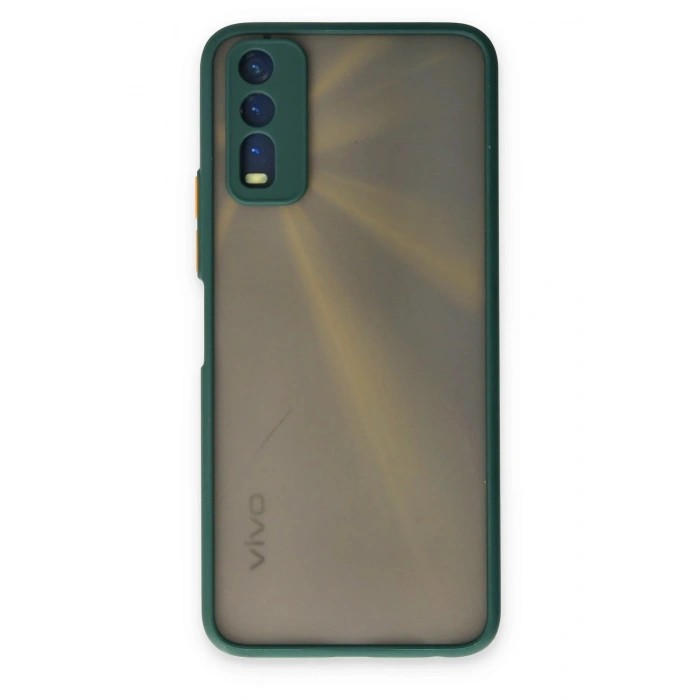 Durukar®  Vivo Y11S Kılıf Montreal Silikon Kapak - Yeşil
