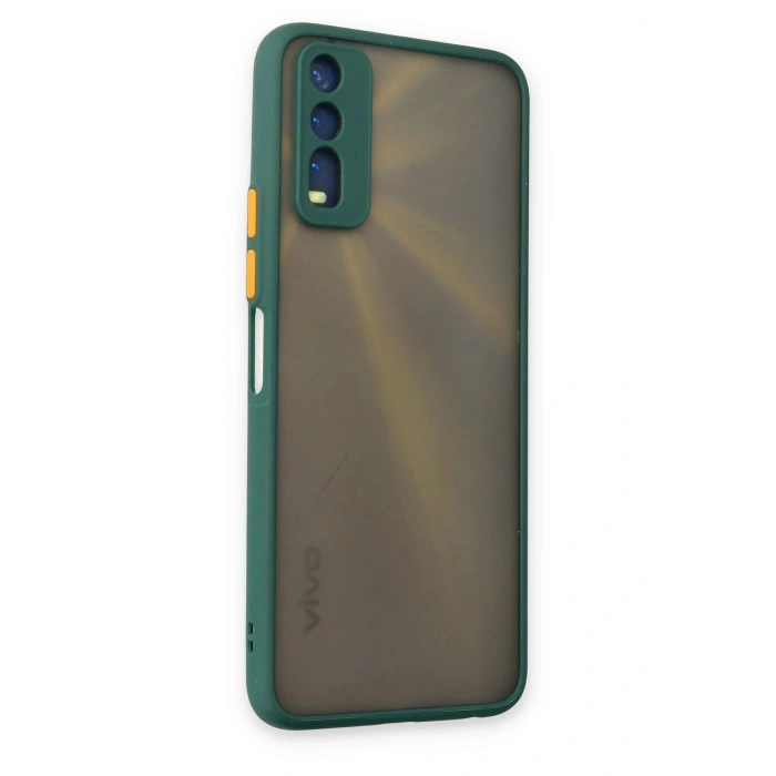 Durukar®  Vivo Y11S Kılıf Montreal Silikon Kapak - Yeşil