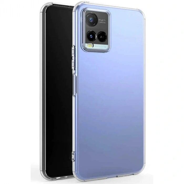 Durukar®  Vivo Y21S Kılıf Lüx Şeffaf Silikon