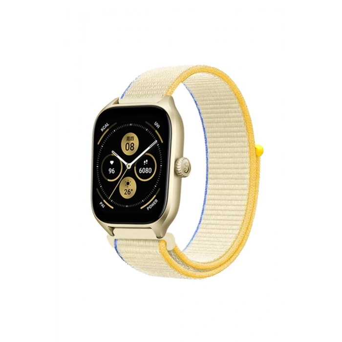 Durukar®  Watch 22mm Hasırlı Cırtcırtlı Kordon - Beyaz