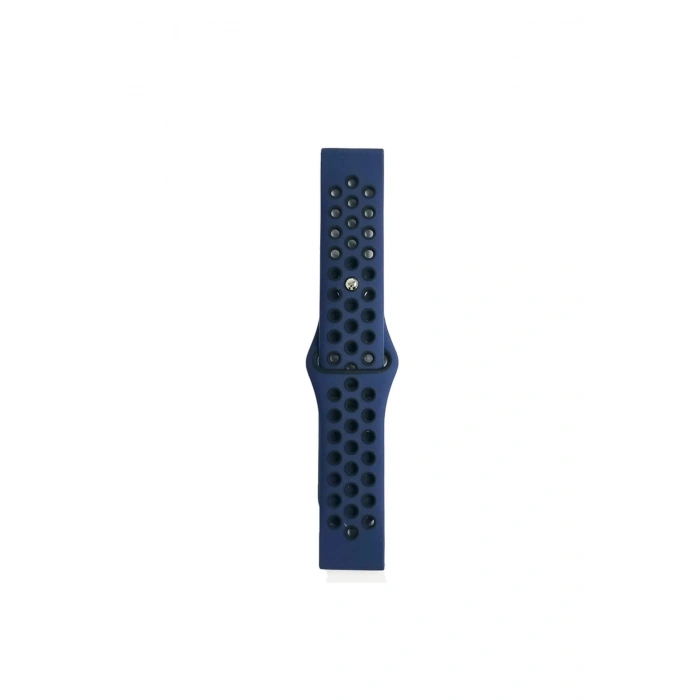 Durukar®  Watch 22mm Spor Delikli Kordon - Lacivert-Siyah