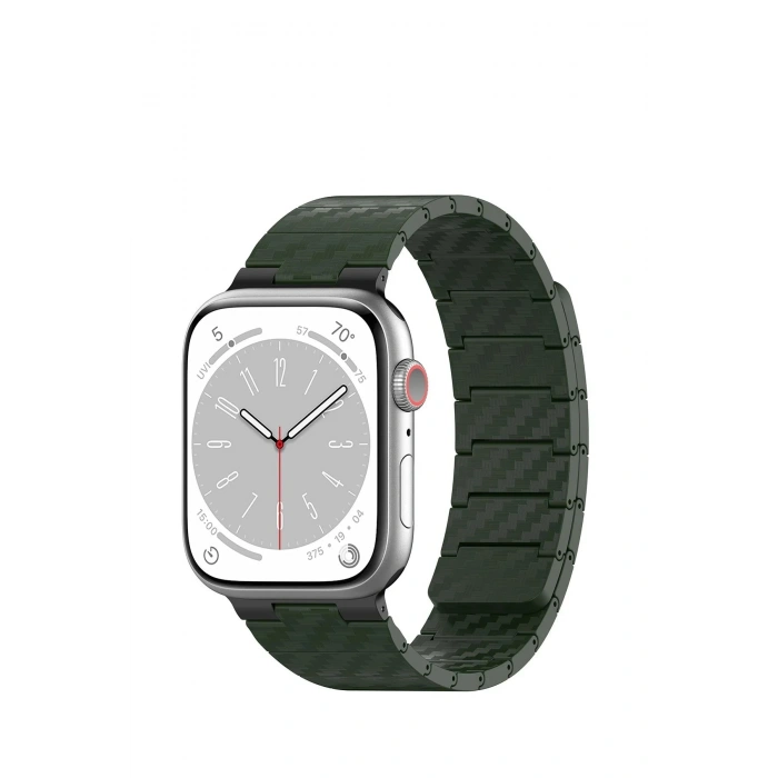 Durukar®  Watch 45mm Carbon Steel Kordon - Koyu Yeşil