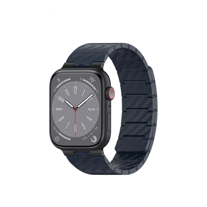 Durukar®  Watch 45mm Carbon Steel Kordon - Lacivert