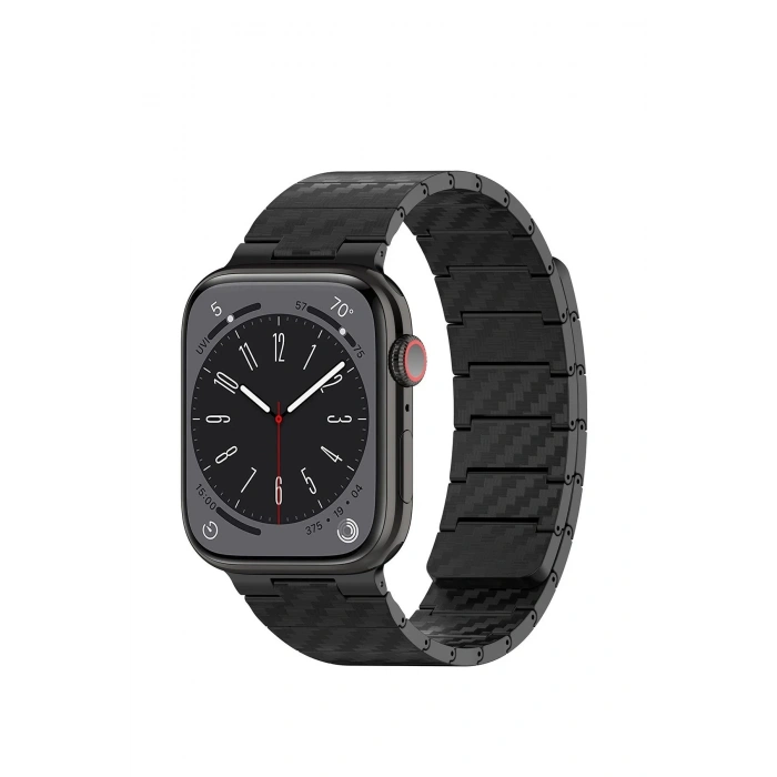 Durukar®  Watch 45mm Carbon Steel Kordon - Siyah