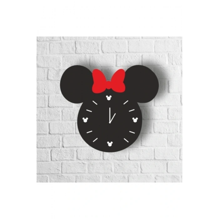 Mickey Mouse Ahşap Duvar Saati 50 x 41