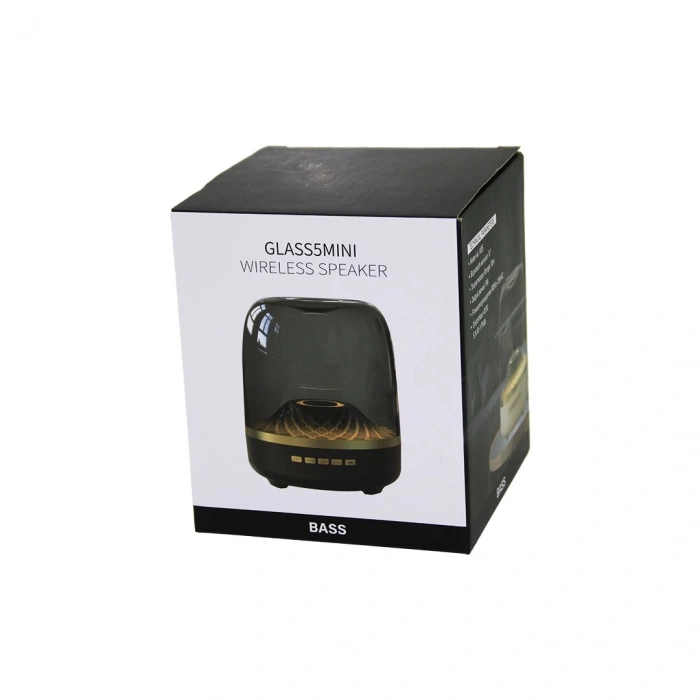 MİKA KRİSTAL FANUS MODEL   WİRELESS   USB ŞARJLI  SPEAKER HOPARLÖR  RGB IŞIKLI   AUX - TF - DC5V (5365)