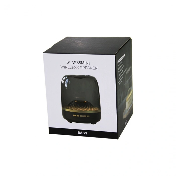 MİKA KRİSTAL FANUS MODEL   WİRELESS   USB ŞARJLI  SPEAKER HOPARLÖR  RGB IŞIKLI   AUX - TF - DC5V (5365)