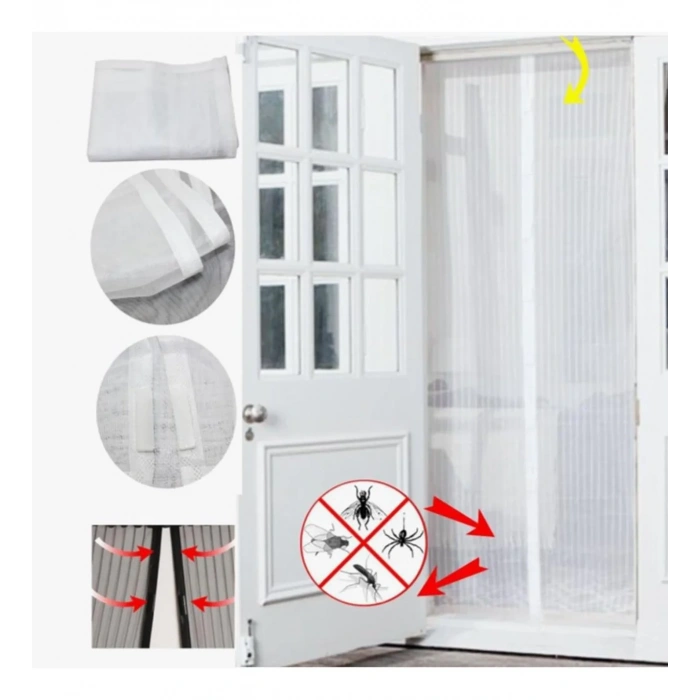 Mıknatıslı Kapı Sinekliği Tül Perde 105 x 210 cm (5365)